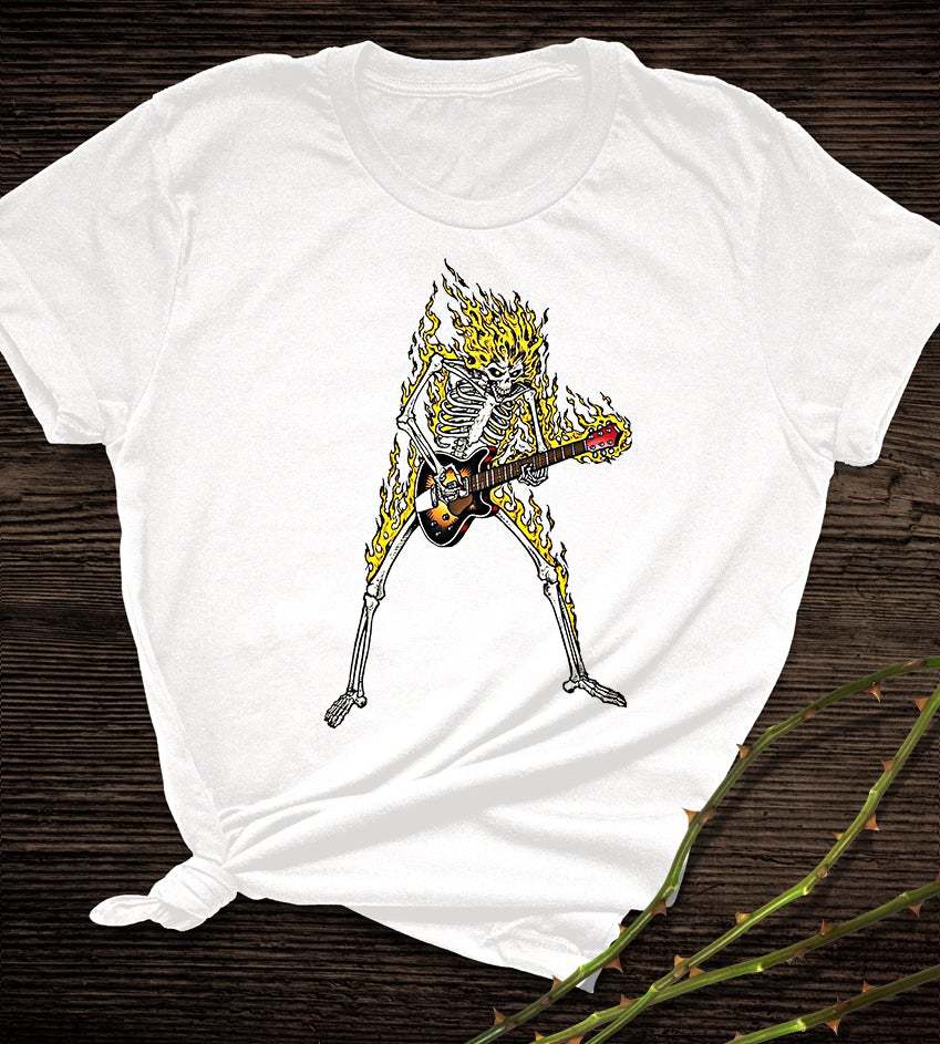 Bedrucktes Kurzarmhemd für Damen