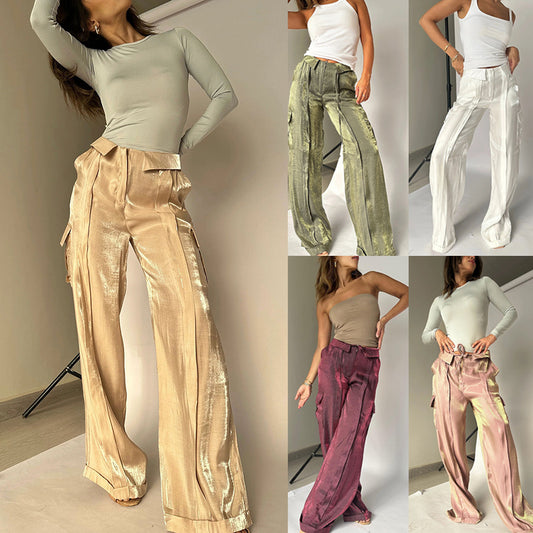 Pantaloni casual da vacanza alla moda, nuovi, abbigliamento da donna