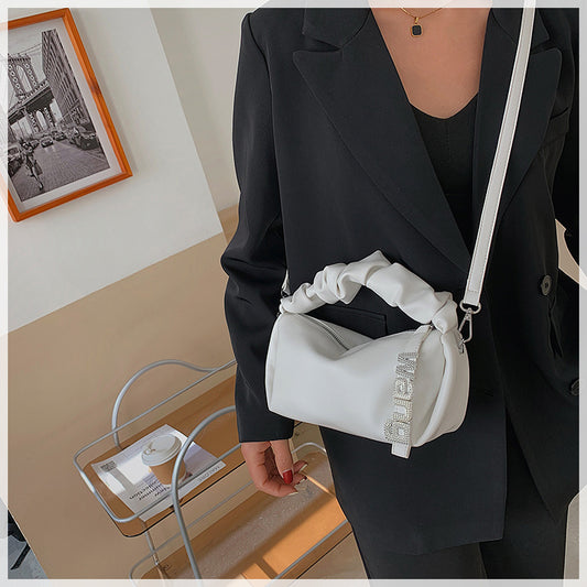 Ladies Shoulder Bag, Underarm Pleated Bag