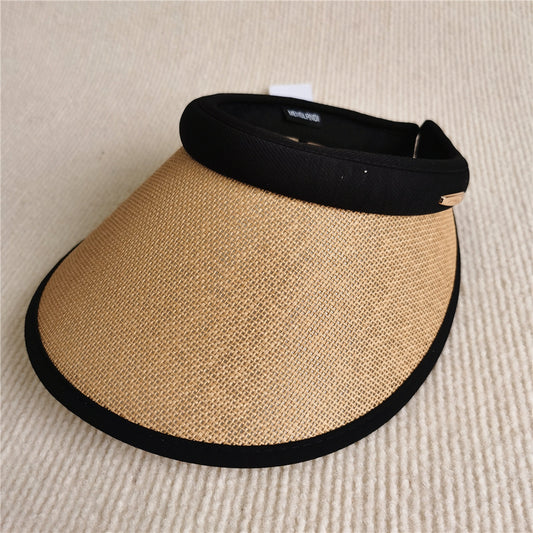 Women's Linen Composite Sunshade Empty Top Hat