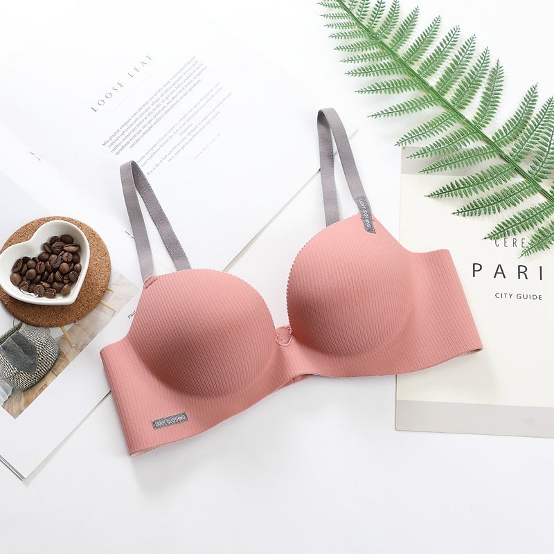 BH mit kleiner Brust, gerafft, verstellbar, Unterwäsche für Damen, ohne Stahlring