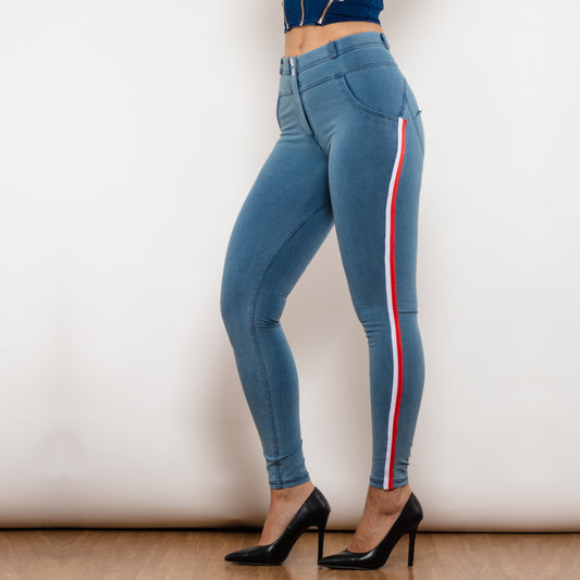 Leggings Frau Sexy Push-Up Jeans Denim Bleistift Hosen