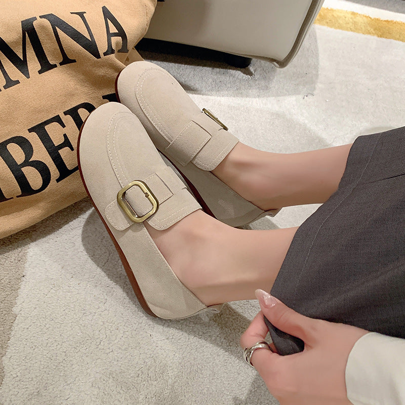 Scarpe casual basse con bocca bassa e slip-on retrò