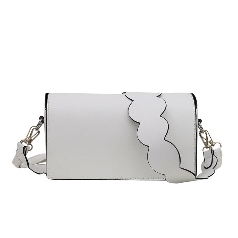 Borsa da donna in PU piccola borsa quadrata con cuciture per auto piccola cartella