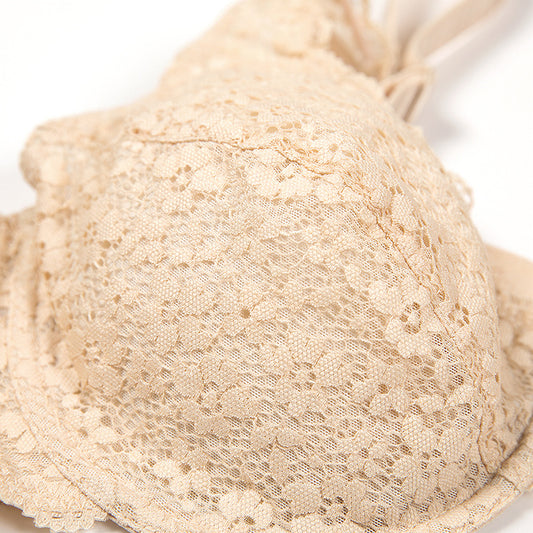 Women's Underwired Lace Jacquard Ultrabook Underwear Plus Size Bra