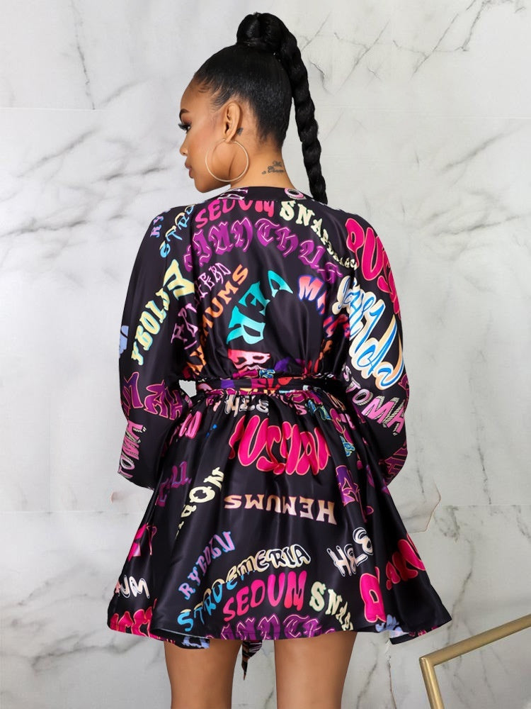 Abito stampato da donna