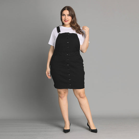 Jeans con bretelle di grandi dimensioni per il commercio estero delle donne