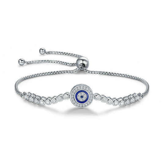 Bracciale con occhio di demone in argento sterling S925 alla moda