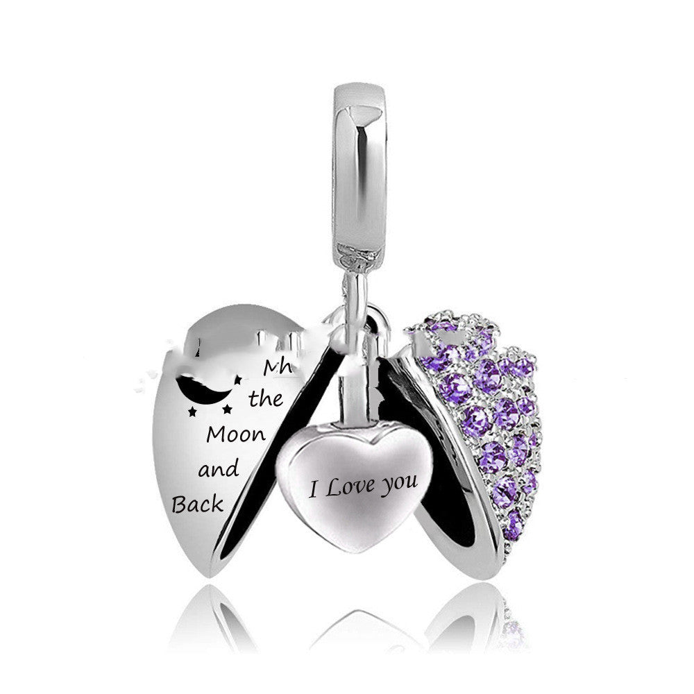 Wing Heart Pendant Stainless Steel Perfume Pendant