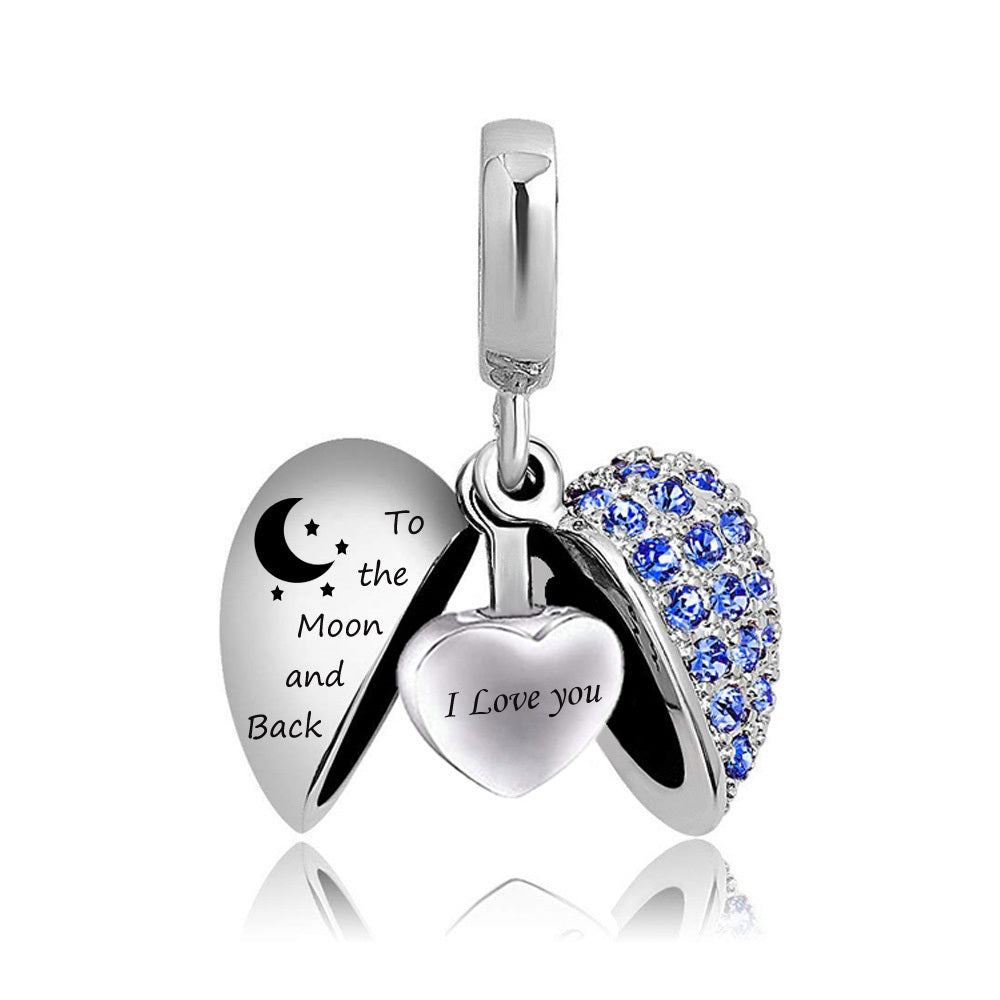 Wing Heart Pendant Stainless Steel Perfume Pendant