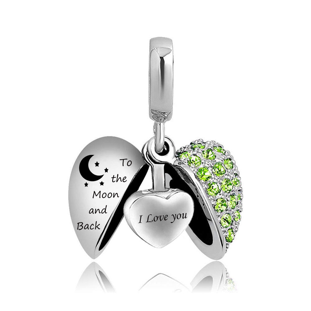 Wing Heart Pendant Stainless Steel Perfume Pendant