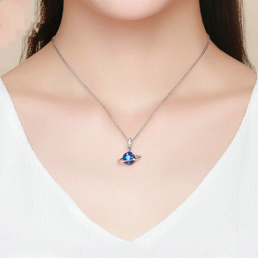 Braccialetto di perline alla moda con ciondolo in argento 925 Secret Planet, accessori per gioielli