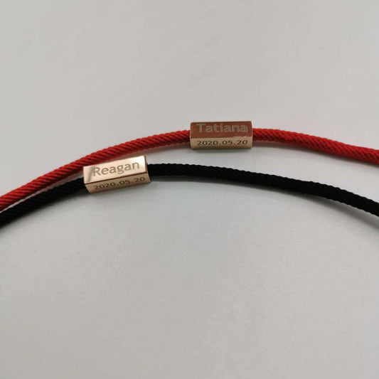 Bracciale con nome personalizzato, magnete per amore eterno, bracciale per coppie in acciaio inossidabile