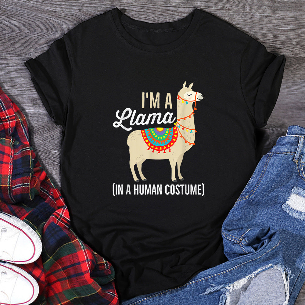 Damenmode, lässiger Stil, bedruckt, kurze Ärmel