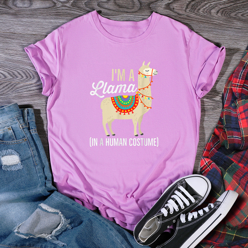 Damenmode, lässiger Stil, bedruckt, kurze Ärmel