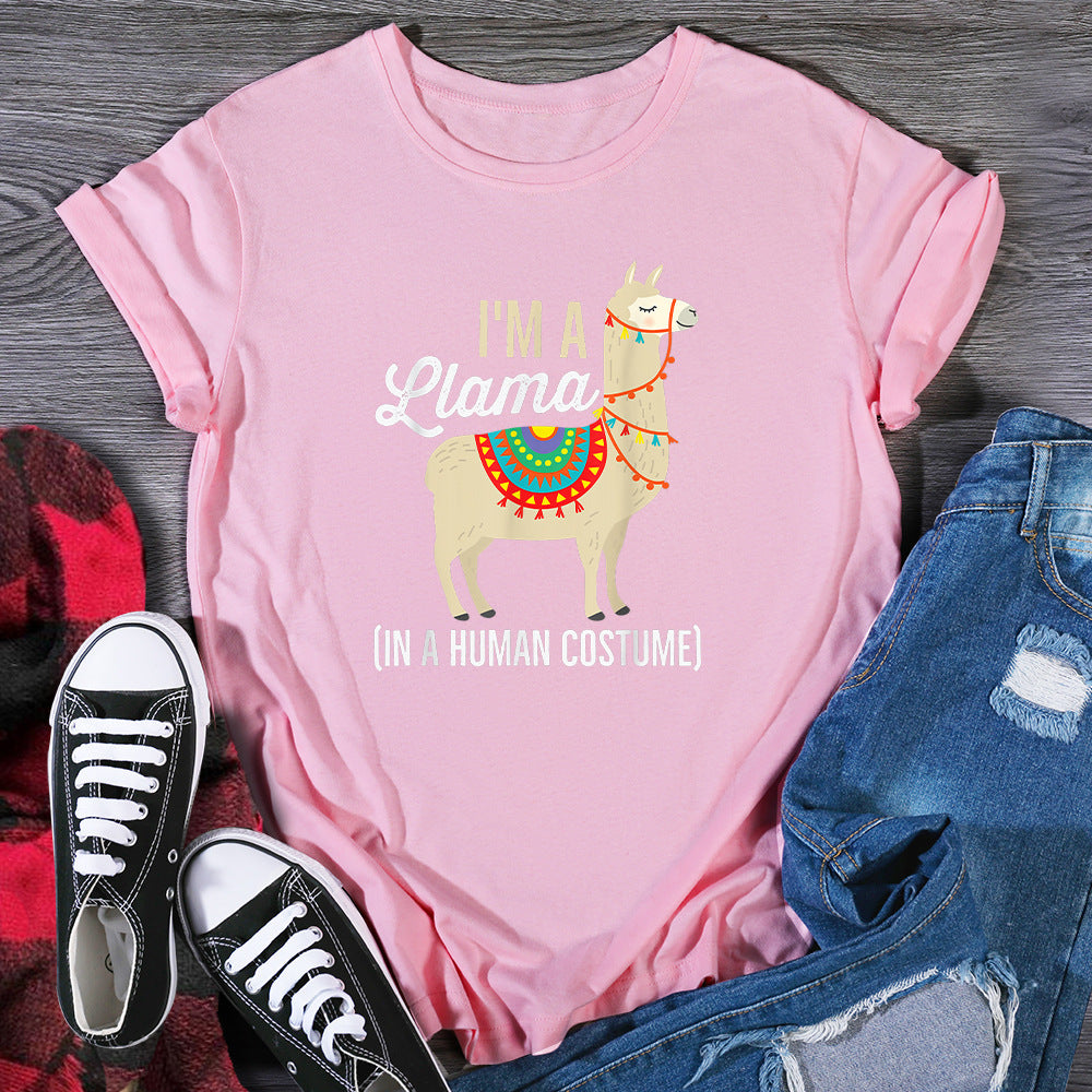 Damenmode, lässiger Stil, bedruckt, kurze Ärmel