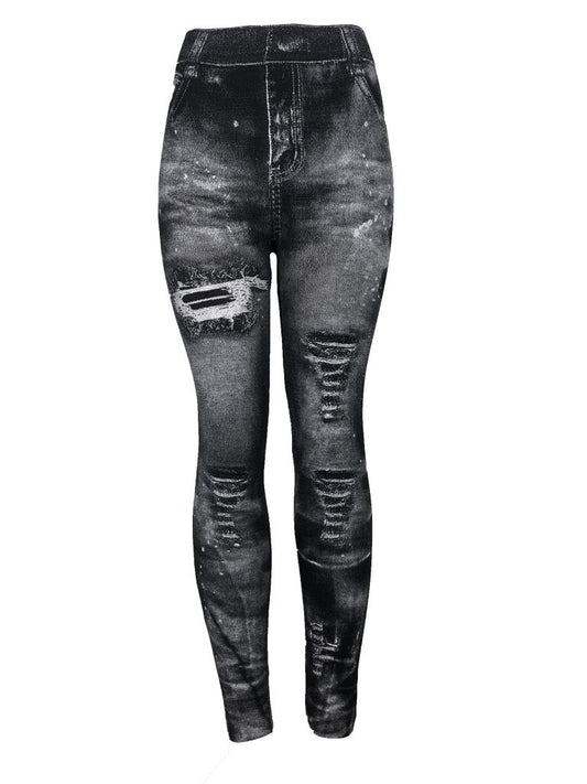 Foreign Trade Denim Leggings Women