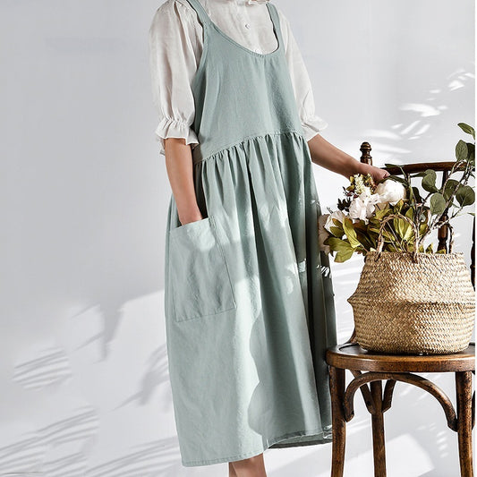 Grembiule da giardinaggio in puro cotone per composizioni floreali