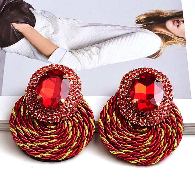 Earrings New Color Crystal Diamond Jewelry