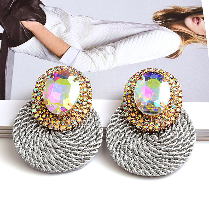 Earrings New Color Crystal Diamond Jewelry