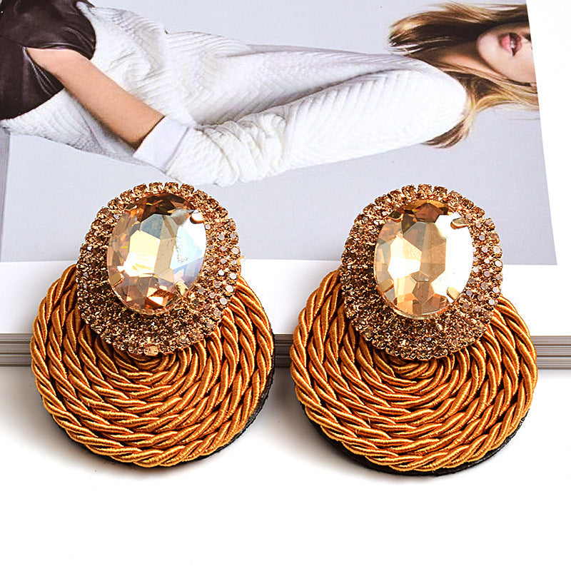Earrings New Color Crystal Diamond Jewelry