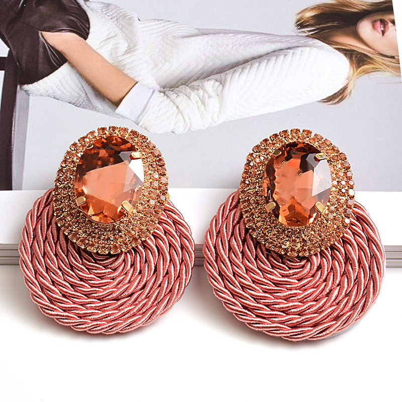 Earrings New Color Crystal Diamond Jewelry