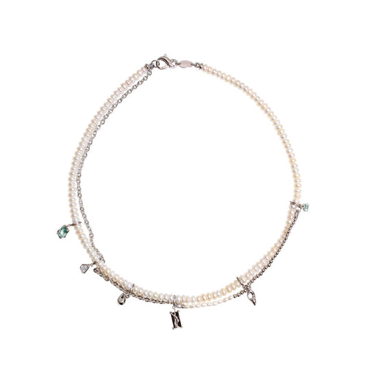 Collana di perle multistrato in stile europeo e americano