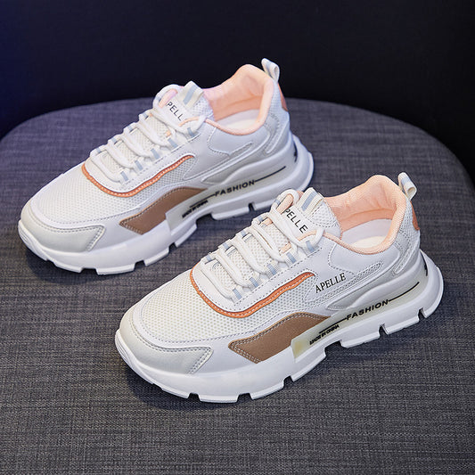 Scarpe basse in tela con blocchi di colore, da donna