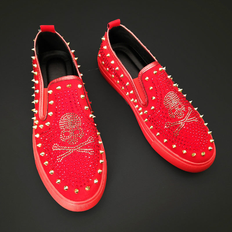 Hot Rhinestone Rivet Casual Shoes