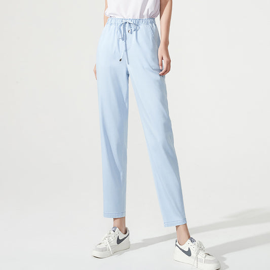 Yiyang Nine-Point Tencel Jeans Female Summer