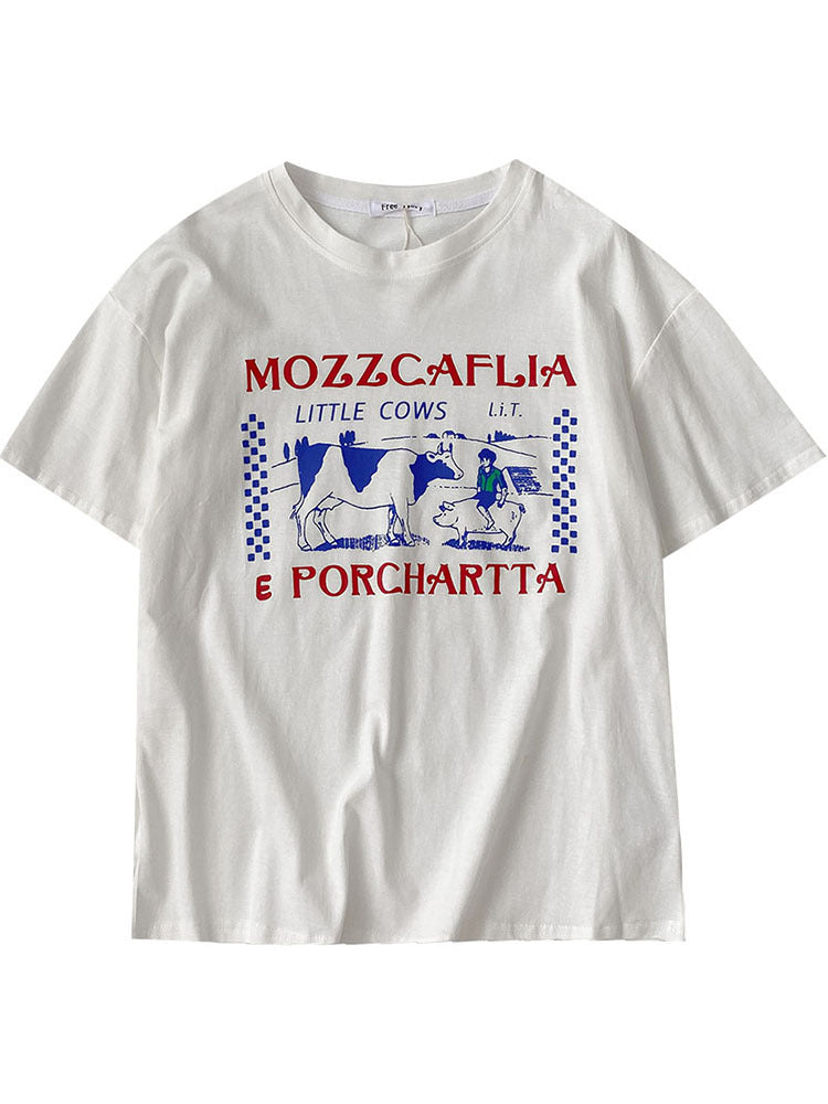 Design Niche Lockeres und dünnes T-Shirt