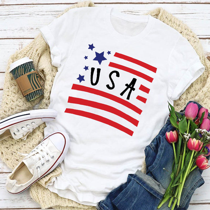 Cartoon Men And Women Same Style Loose T-Shirt Street Top