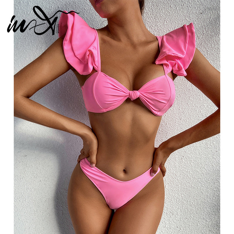 Neu Bademode 2 Stück Sets Damen Bikini Set Badeanzug