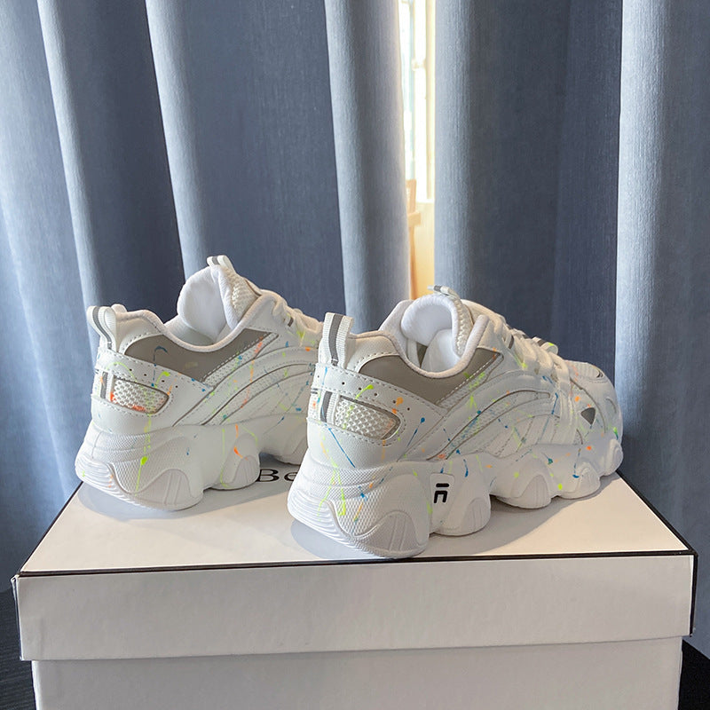 Modische, lässige, leuchtende Papa-Schuhe