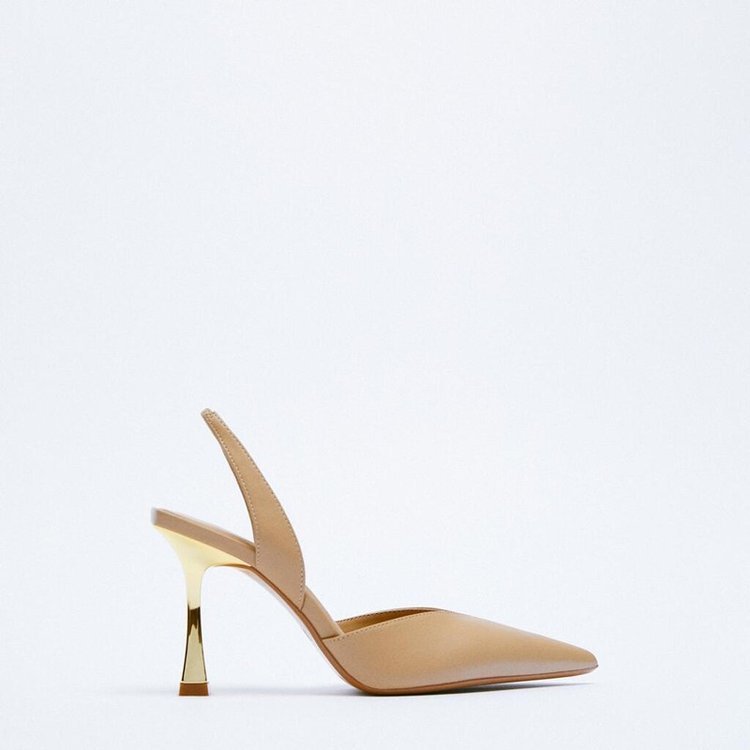 Neue spitze High Heels in Nude für Damen