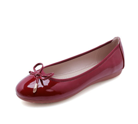 Bow flat shoes