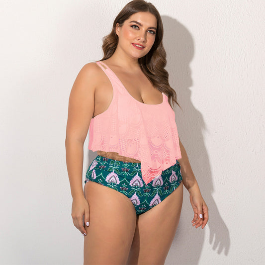 Bikini taglie forti con spacco da donna