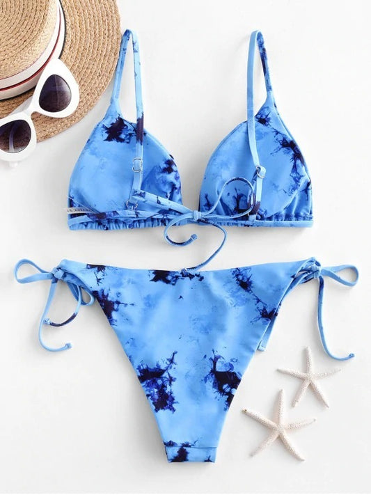 Bikini stampato tie-dye