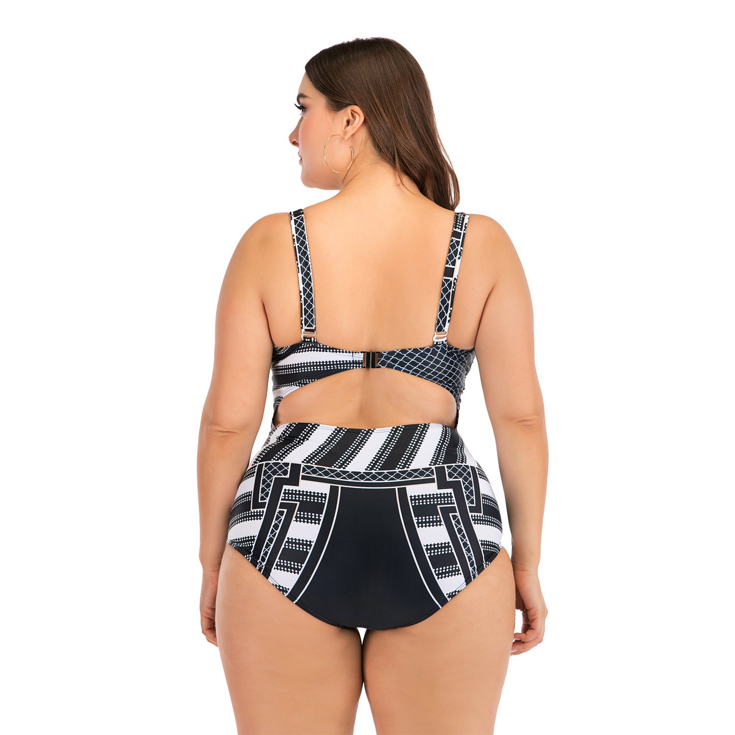 Dickmachender und figurformender Damen-Badeanzug