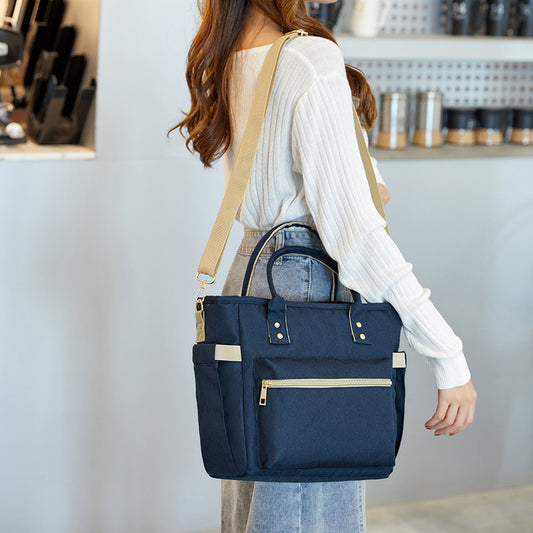 Borsa termica per il pranzo Bento portatile con cerniera, comoda in tessuto Oxford, multifunzionale