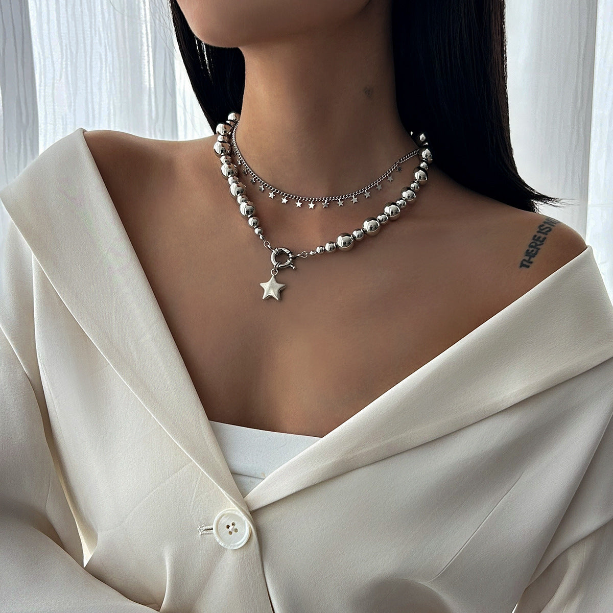 Simple Five-pointed Star Alloy Pendant Neck Accessories Fashion