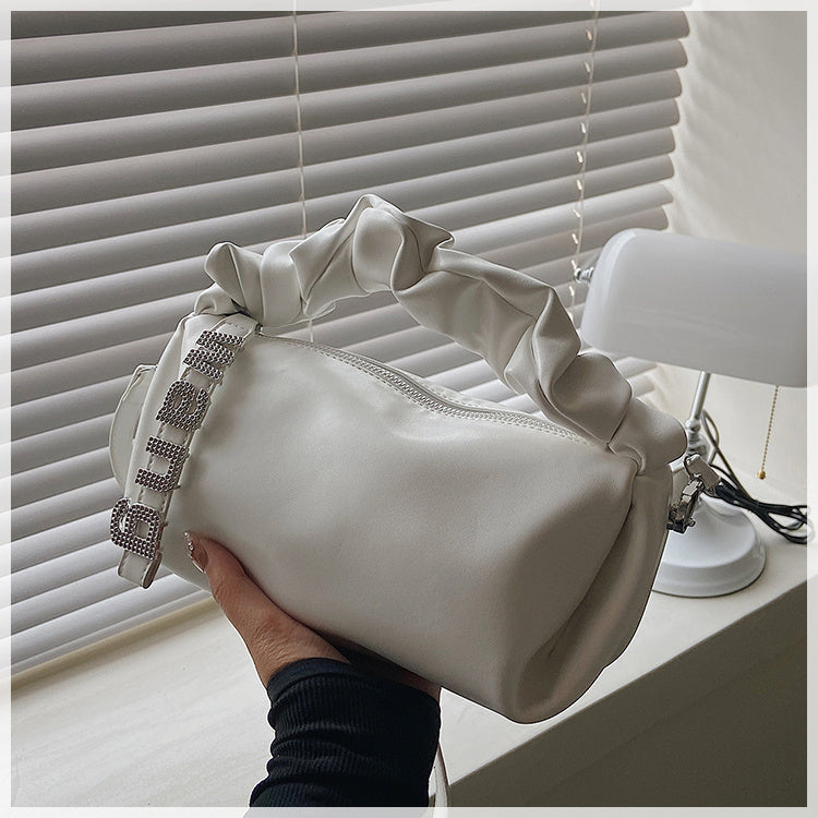 Ladies Shoulder Bag, Underarm Pleated Bag