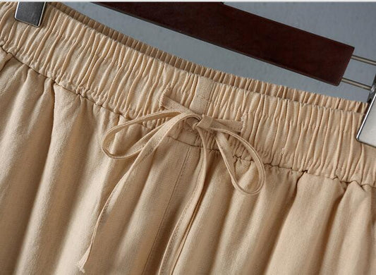 Women's Thin Cotton And Linen Wide-leg Pants