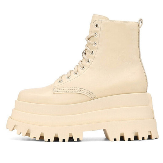 Stivaletti alla caviglia da donna Martin Knight con lacci alla moda