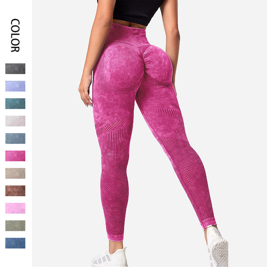 Pantaloni sportivi da yoga, fitness e moda, abbigliamento da donna