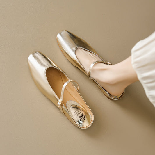 Pantofole francesi molto morbide, con tacco basso e punta chiusa, con supporto parziale