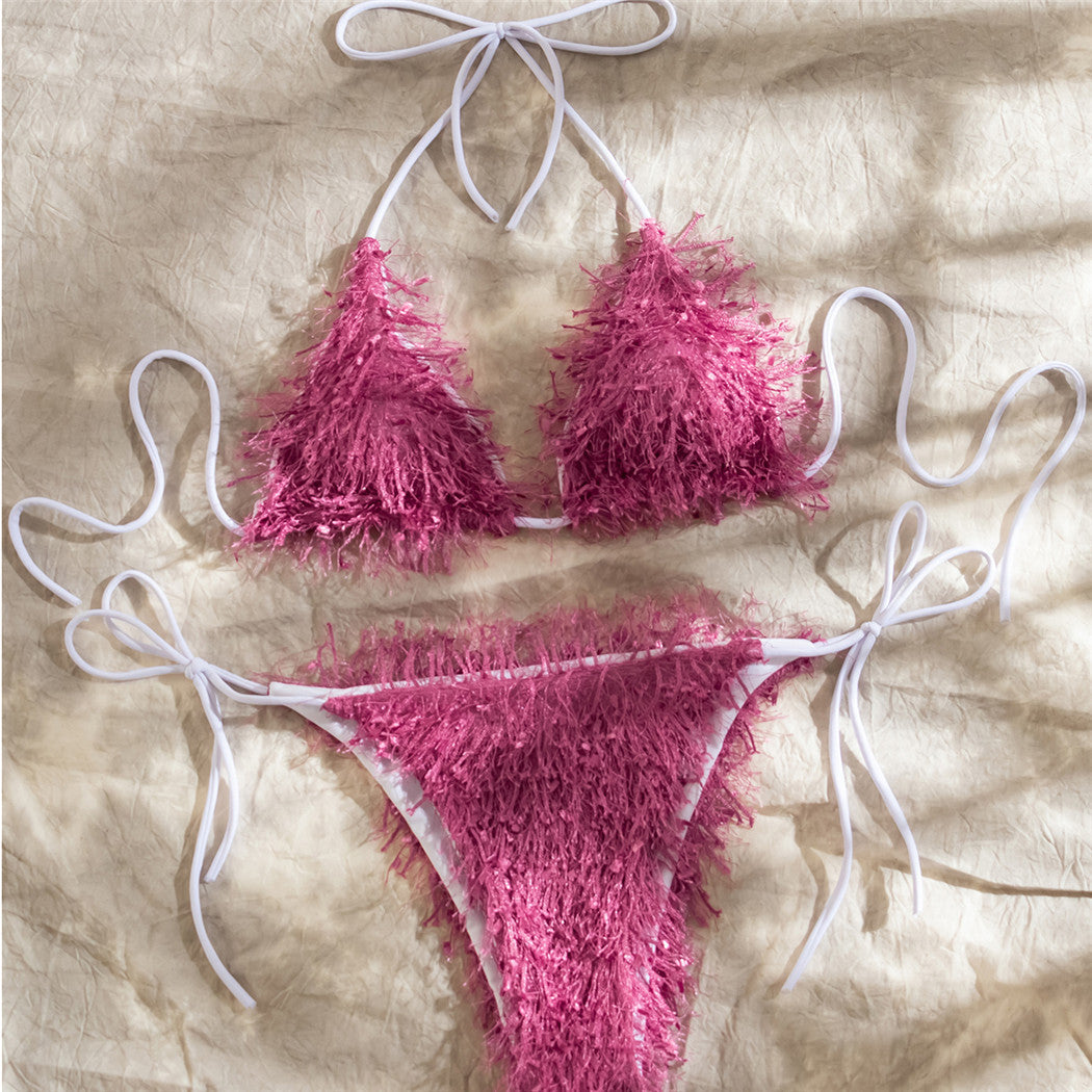 Europäischer und amerikanischer Quasten-Badeanzug-Bikini