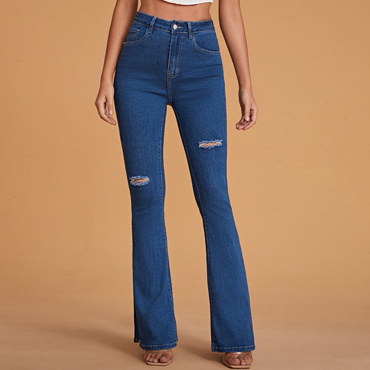 Jeans a vita alta da donna Slim Micro Horn