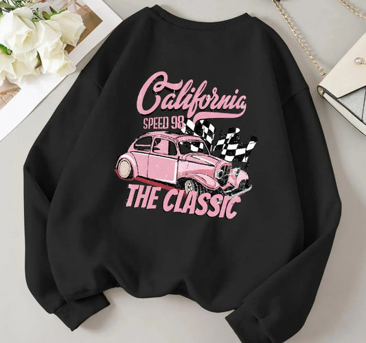 Pullover mit klassischem California-Wettbewerbsmuster für Damen