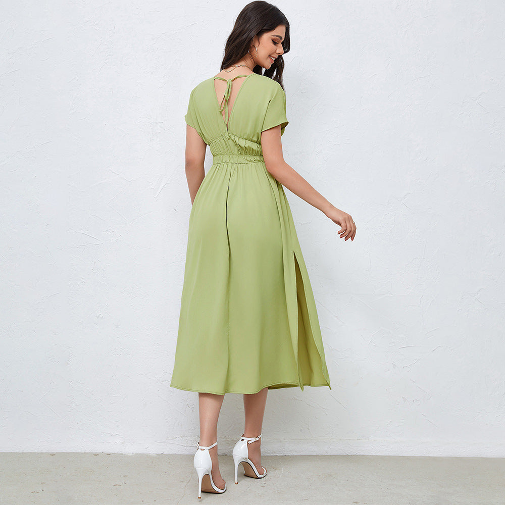 Fashion Solid Color Umbrella Skirt For Women